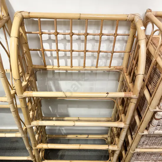 Cane Four Tier Open Shelving