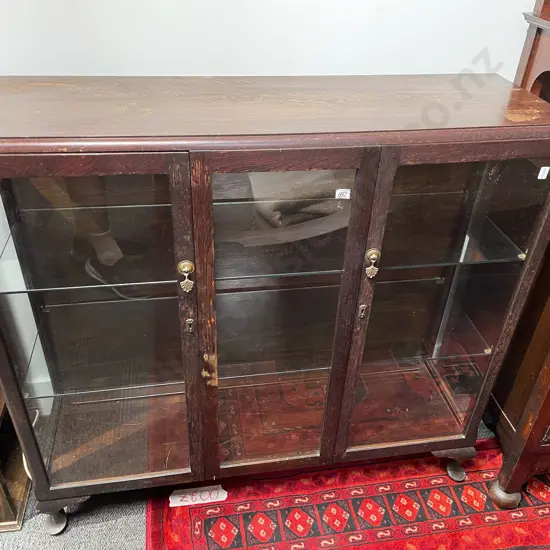Oak Glazed Display Cabinet