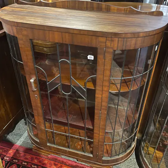 Art Deco Leadlight Display Cabinet