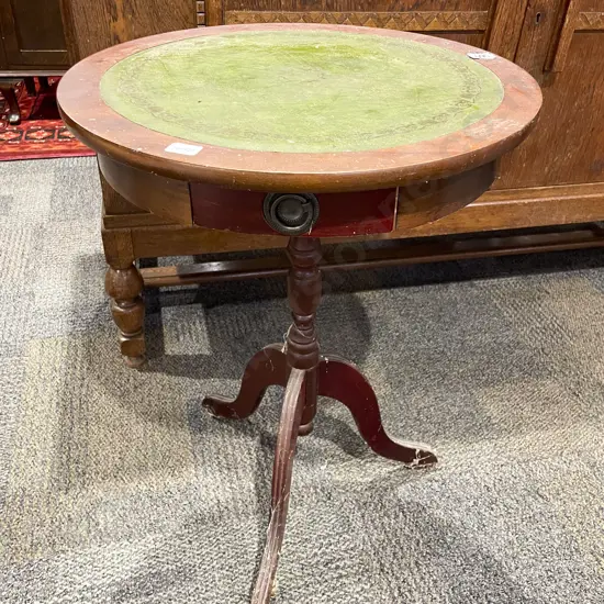 Tripod Base Single Drawer Wine Table