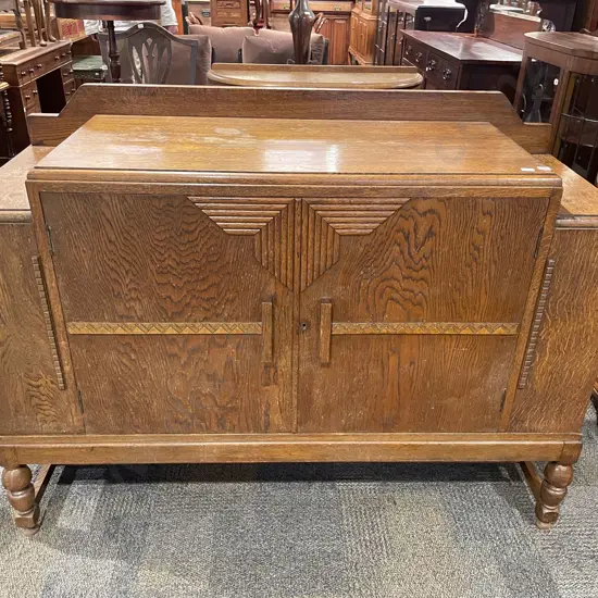 Oak Art Deco Sideboard