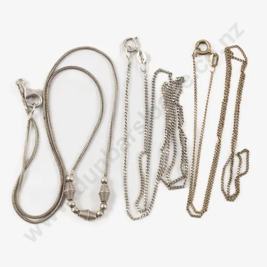 Three .925 Silver Neck Chains