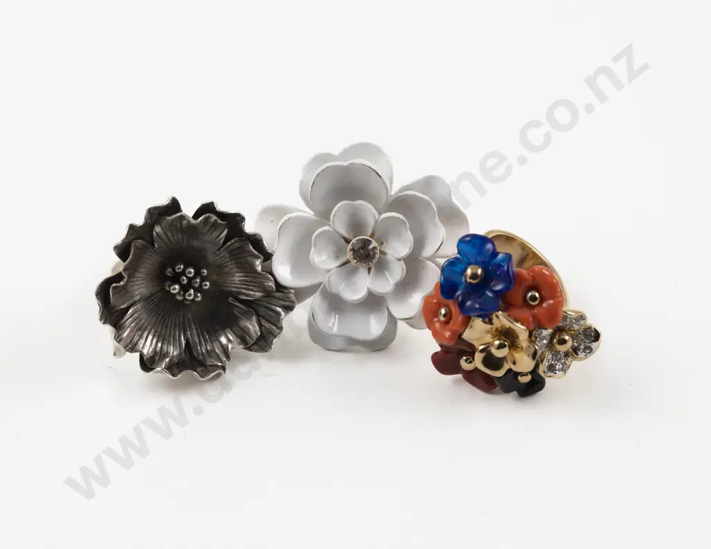 Two Mimco Floral Rings with Other Image 1++