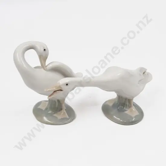 Two Lladro Geese