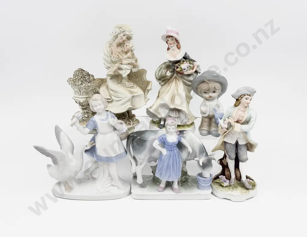 Qty of Assorted Fancy China Figures etc (Faults) Image 1++