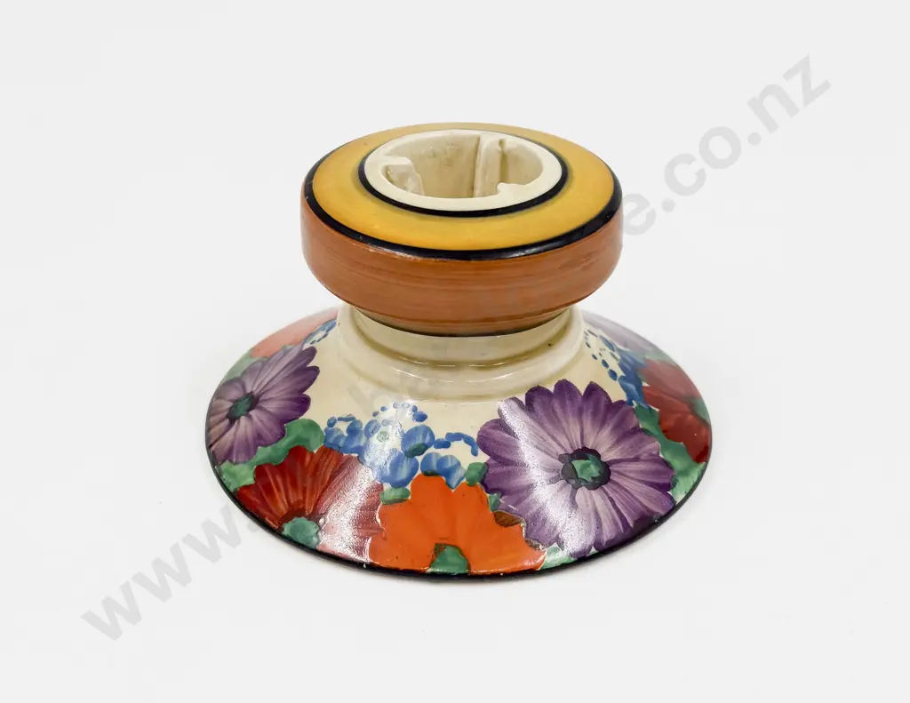 Bizarre by Clarice Cliff "Gay Day" Candleholder Image 1++