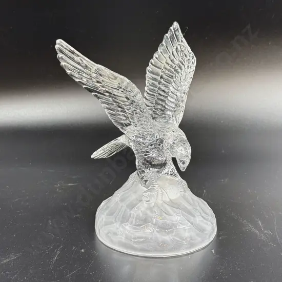 Glass Eagle Paperweight