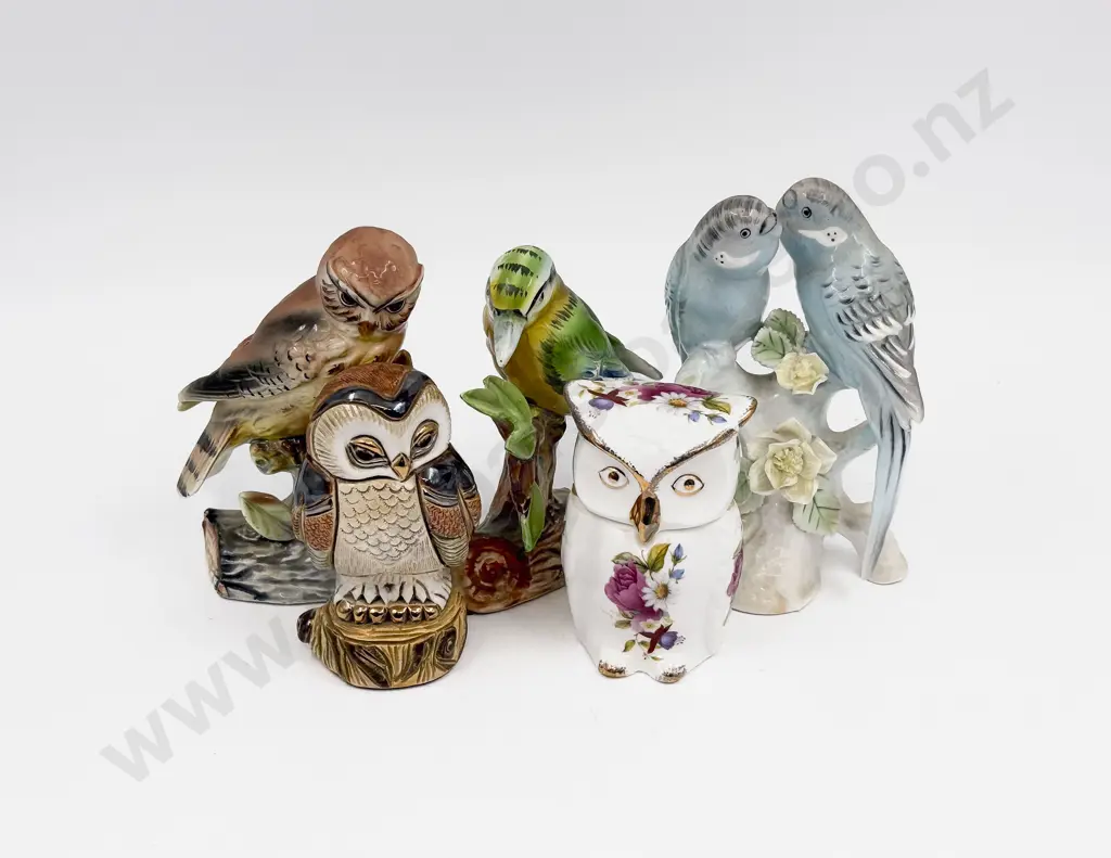 Five Assorted Bird Ornaments Image 1++