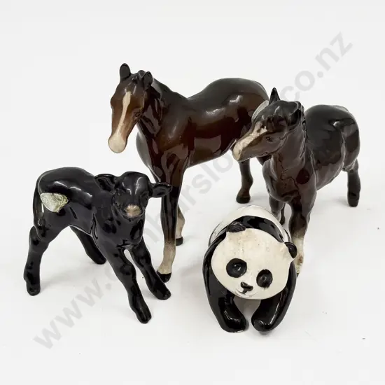 Four Beswick Animal Ornaments