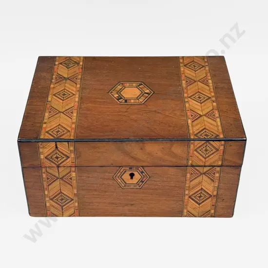 Inlaid Wooden Work Box