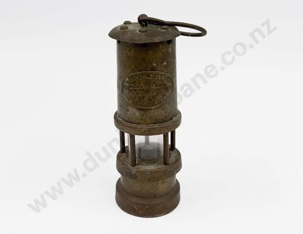 Vintage Brass Miner's Lamp Image 1++