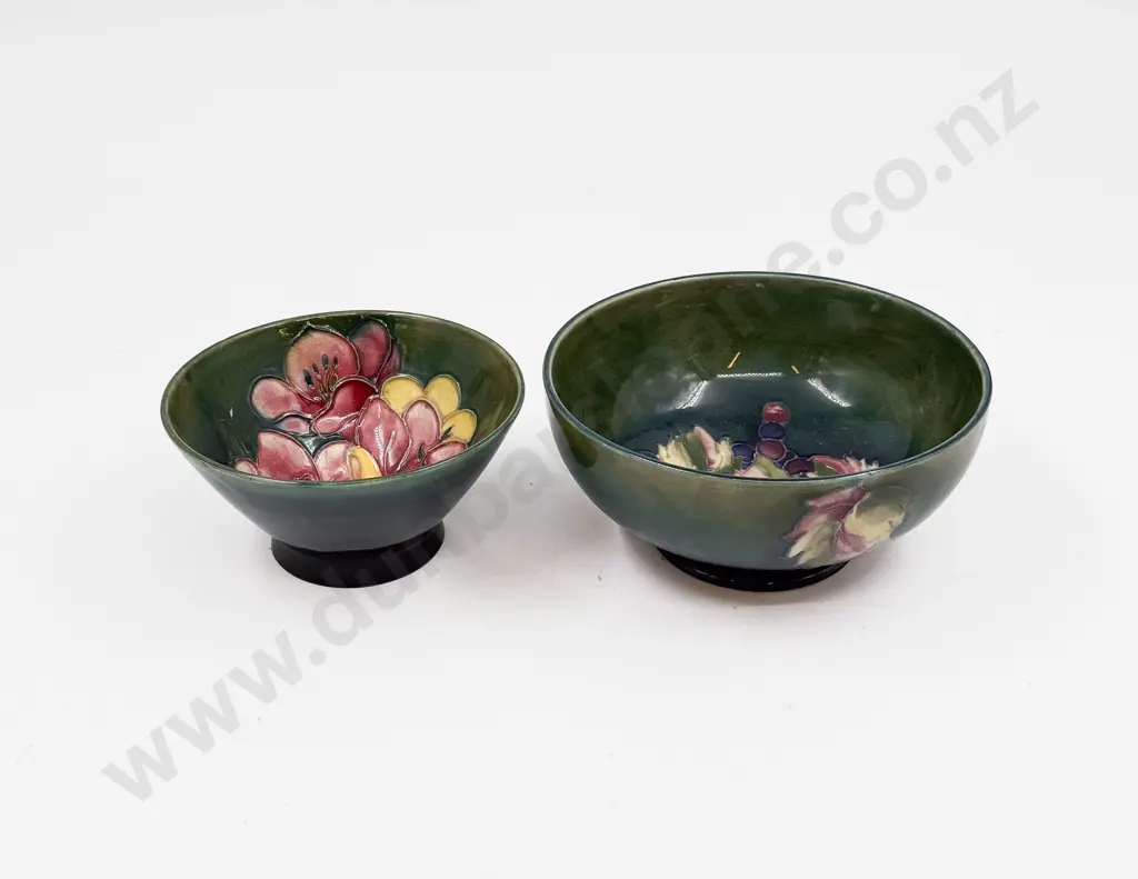 Two Assorted Moorcroft Pedestal Bowls Image 1++