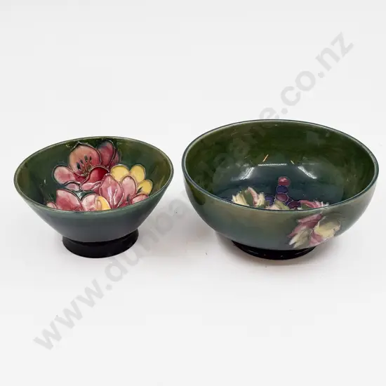 Two Assorted Moorcroft Pedestal Bowls