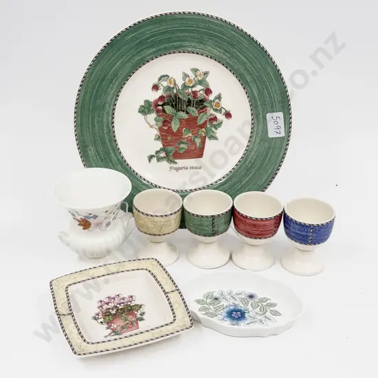 Qty of Assorted China incl Wedgwood Eggcups