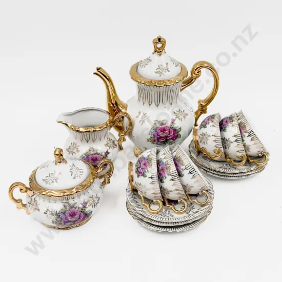 Fancy China Six Place Teaset (Faults)