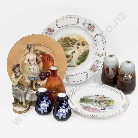 Small Qty of Assorted Fancy China together with Two Figures