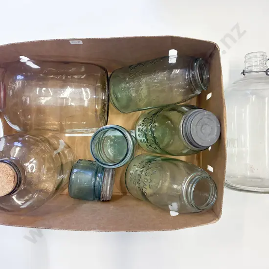 A Small Qty of Assorted Vintage Bottles & Jars