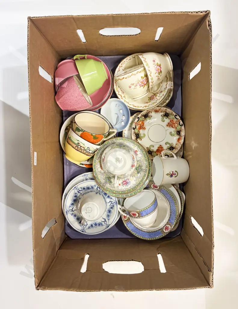 Box Qty of Assorted Fancy Tea China incl Shelley and B&G Image 1++