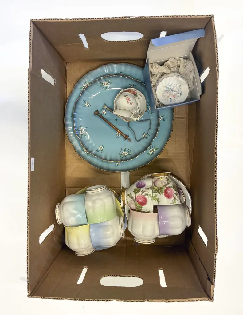 Box Qty of Assorted Fancy China incl Royal Albert Image 1++