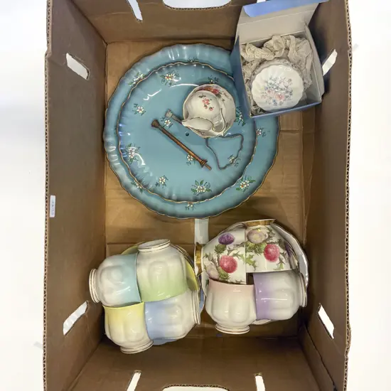 Box Qty of Assorted Fancy China incl Royal Albert
