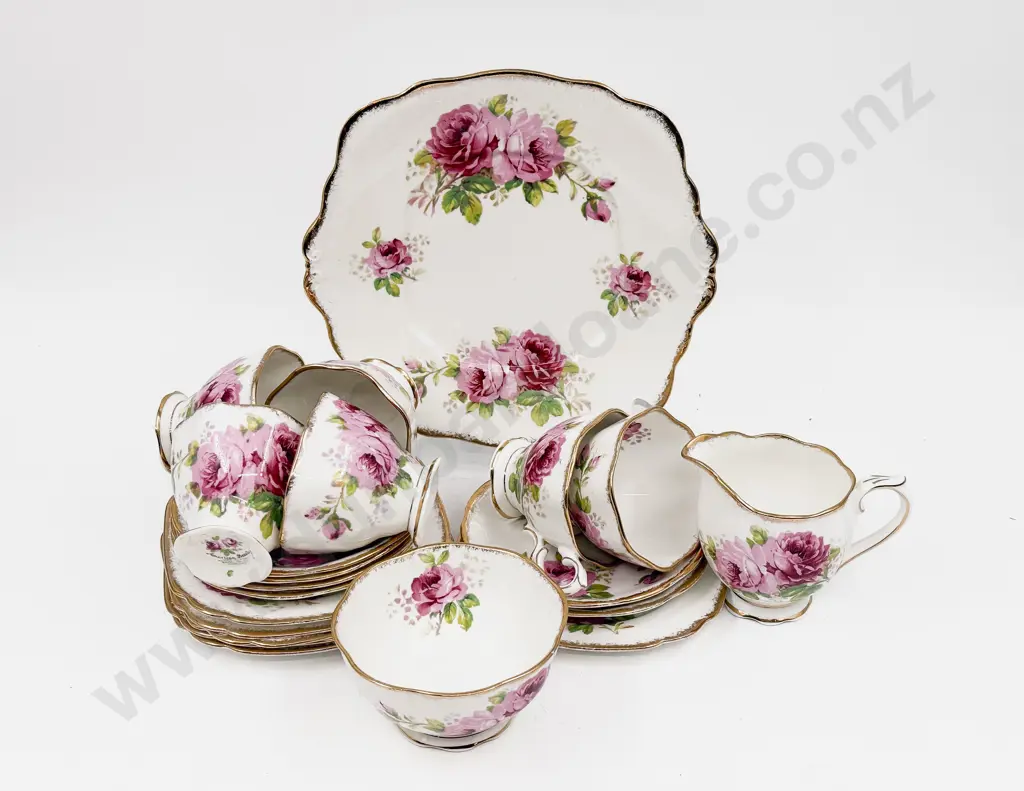 Royal Albert "American Beauty" Pattern Part Teaset Image 1++