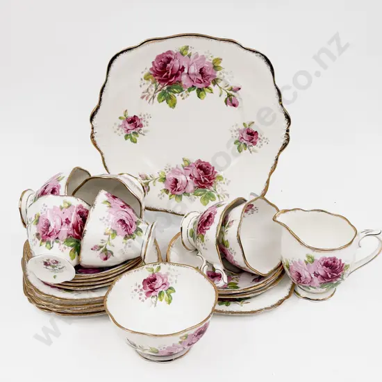 Royal Albert "American Beauty" Pattern Part Teaset