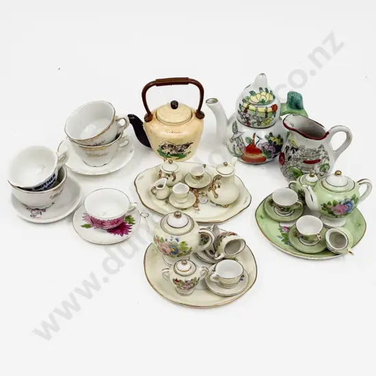 Small Qty of Assorted Miniature China incl Teasets