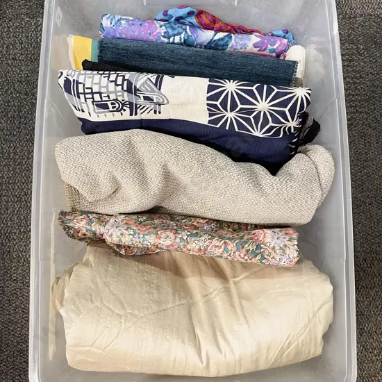 Qty of Assorted Upholstery Fabric Remnants