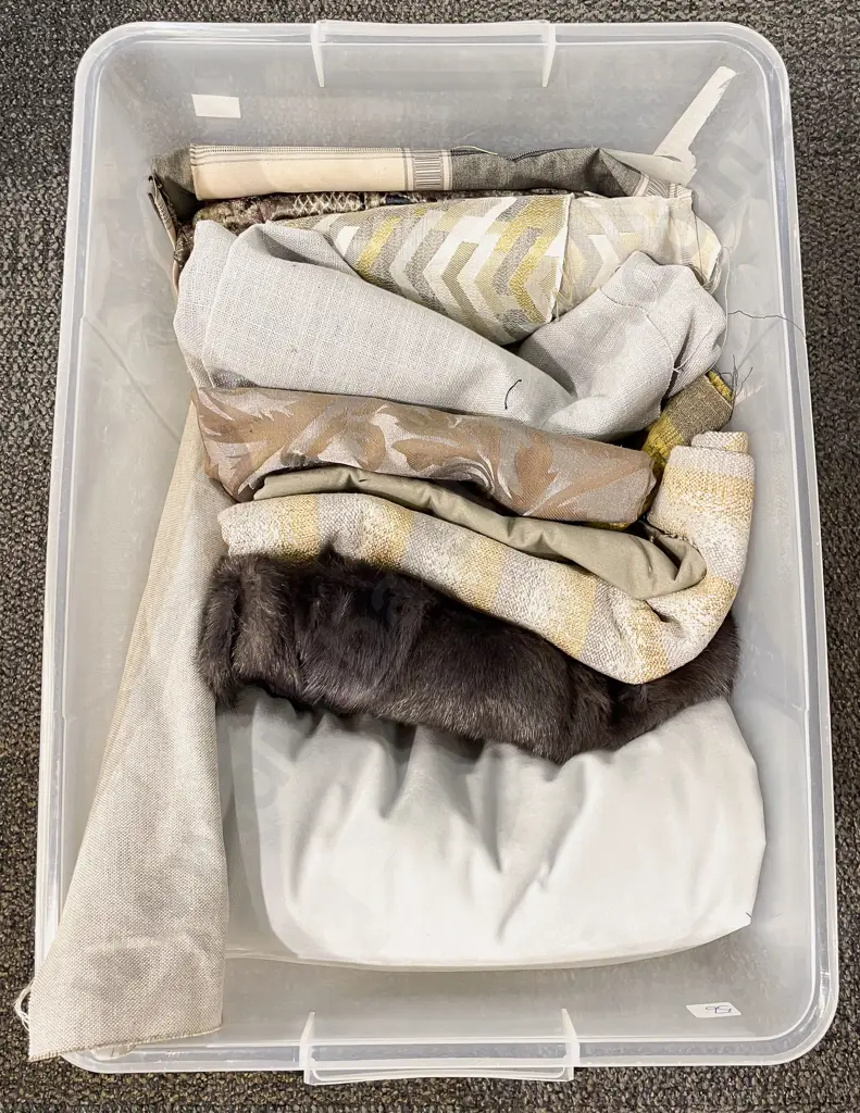 Qty of Assorted Upholstery Fabric Remnants Image 1++