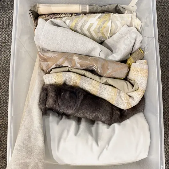 Qty of Assorted Upholstery Fabric Remnants