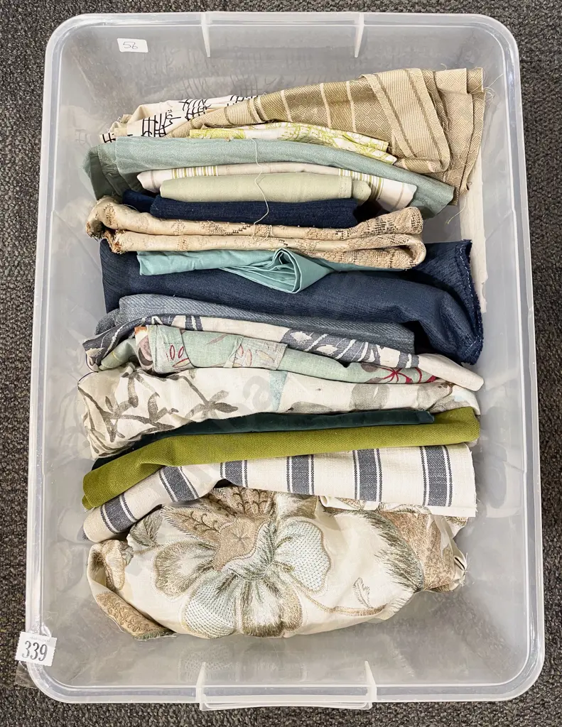 Qty of Assorted Upholstery Fabric Remnants Image 1++