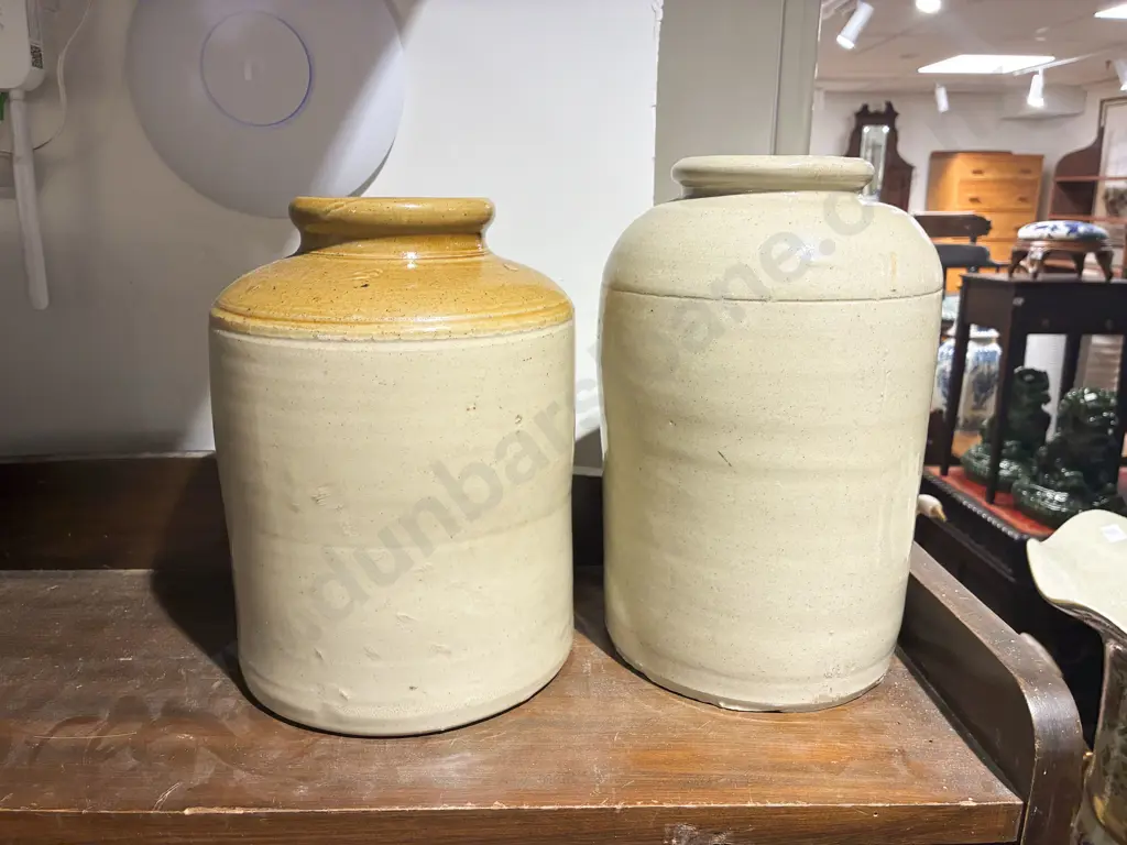 Two Stoneware Crocks Image 1++