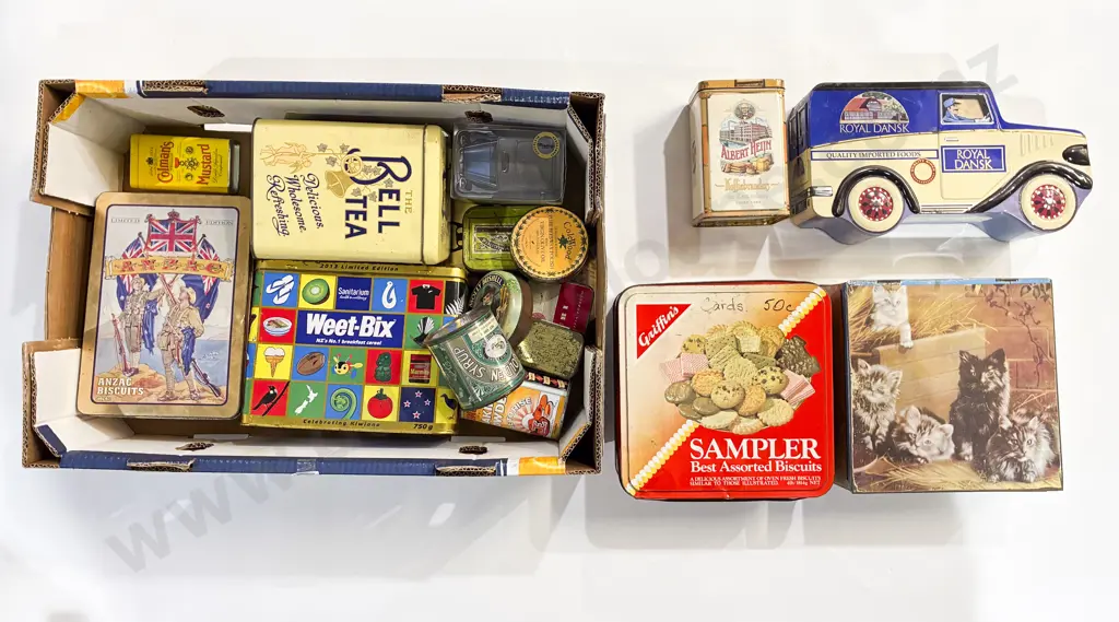 Qty of Assorted Vintage Tins Image 1++