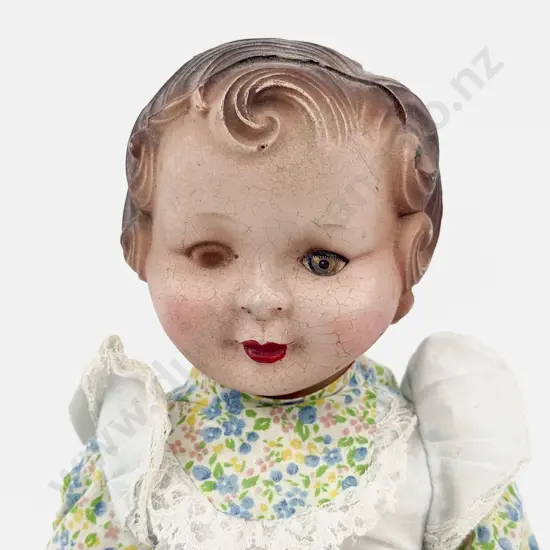 Antique All Composition Character Doll 44cm