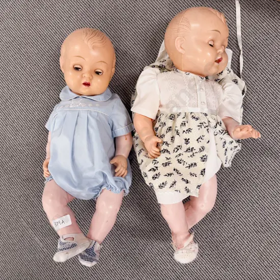 Two Large Kader Type Dolls 58cm