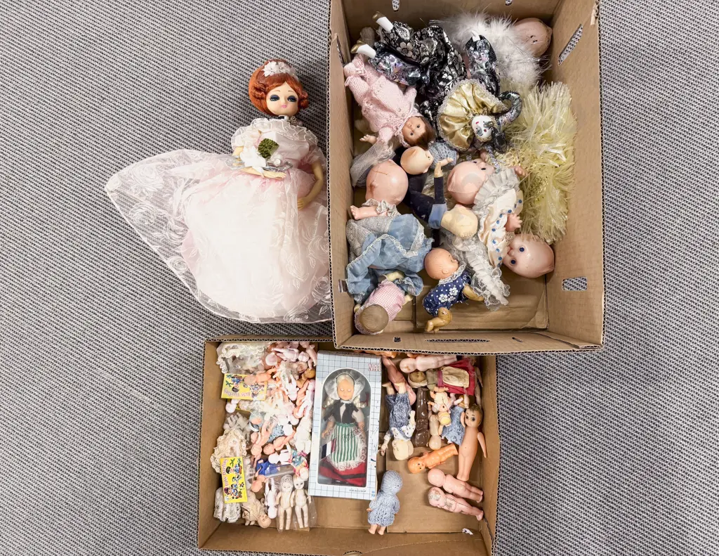 Collection Tiny Hard Plastic and Assorted Play Dolls Image 1++