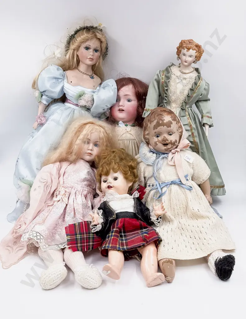 Mixed Collection Antique and New Bisque Doll Image 1++