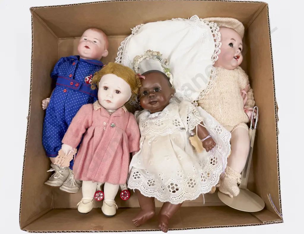 Four New Bisque Character Dolls Image 1++