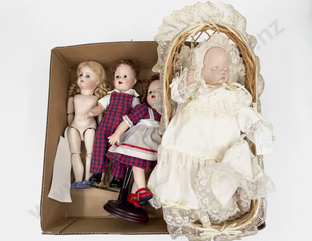 Four New Bisque Character Dolls Image 1++