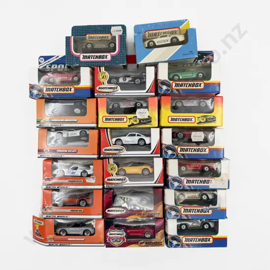 20 Matchbox Boxed MB Porsche Models