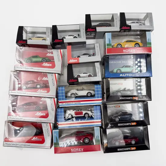 Mixed Manufacture Boxed Porsche Models