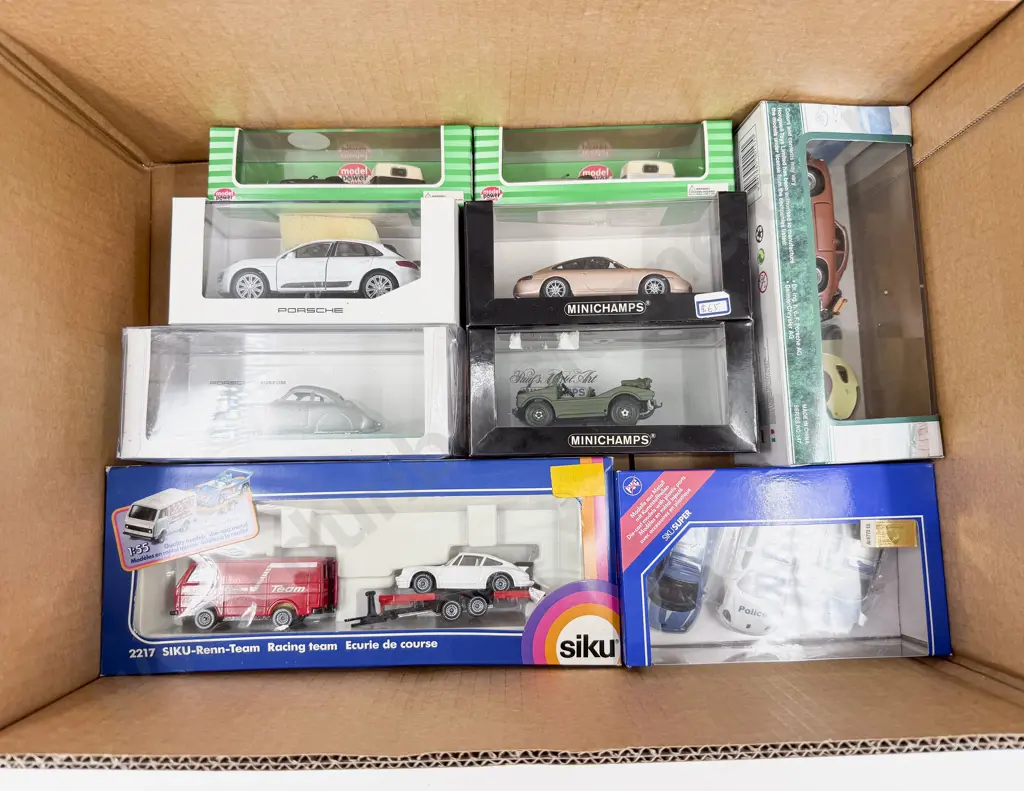 Collection Boxed Mixed Manufacture Porsche Models Image 1++