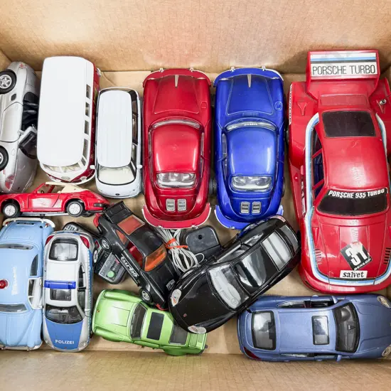 Collection Unboxed Mixed Manufacture Porsche Models