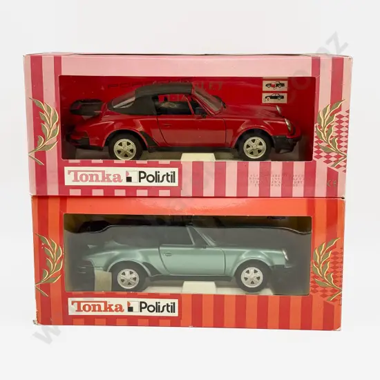 Two Boxed Tonka Polistil 1:18 Scale Porsche Models