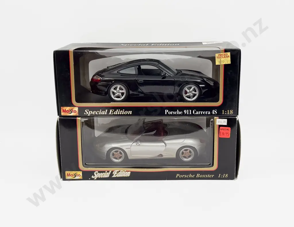 Two Boxed Masito 1:18 Scale Porsche Models Image 1++