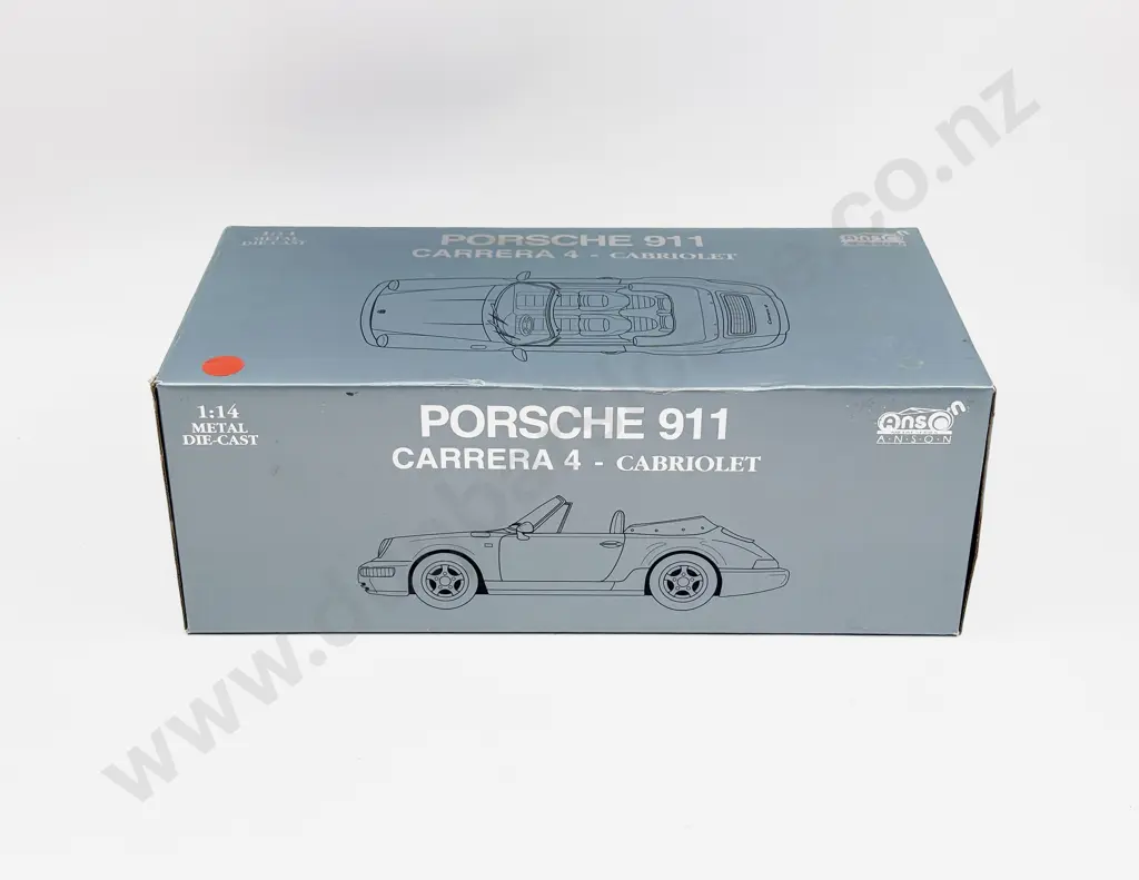 Boxed Anso 1:18 Scale Porsche Model Image 1++