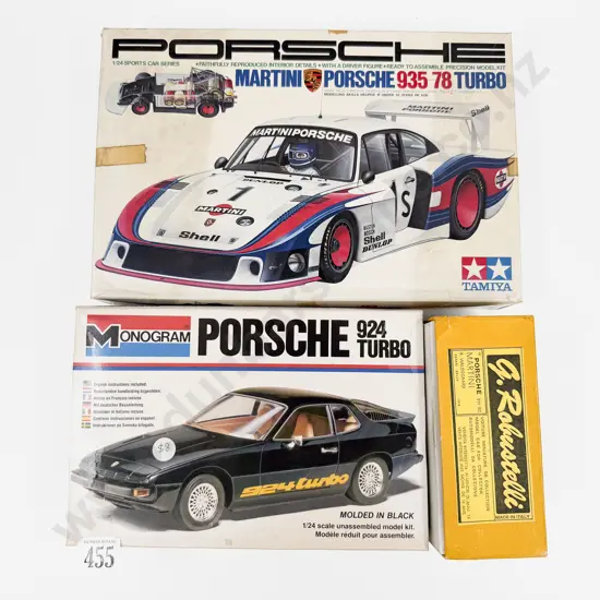 Three Uncompleted Kit Porsche Models