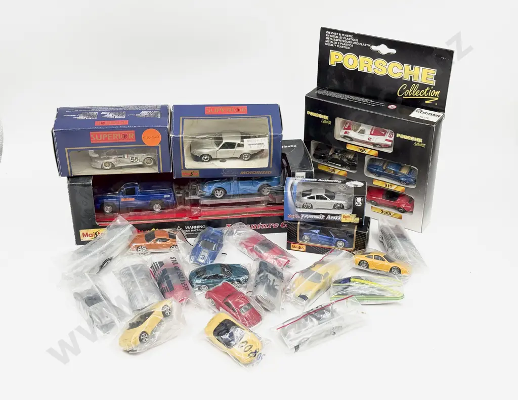 Collection Boxed and Unboxed Various Manufacture Porsche Models Image 1++