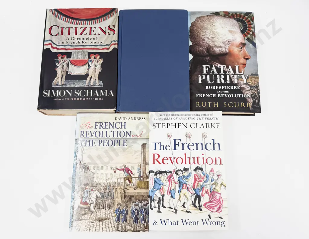 Five Volumes Pertaining To The French Revolution Image 1++