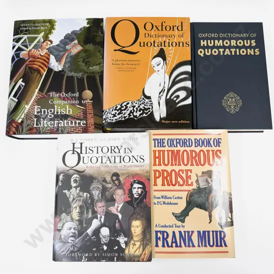 Five Oxford Reference Volumes
